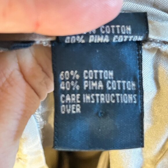 Polo By Ralph Lauren Classic Khaki Cotton Chino Shorts Preppy Summer Staple - Picture 4 of 8